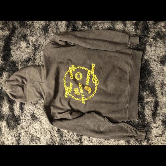 Hanes Medium EcoSmart Hoodie - I‎ Heart AG!! - Picture 1 of 3